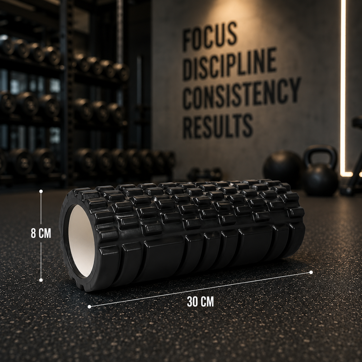 ASCEND 21 RECOVERROLL™ Pro Faszienrolle 30 x 8 cm – Strukturierter Massage Roller für Muskelregeneration, Faszientraining, Triggerpunktmassage und Mobilität – Für Rücken, Beine, Waden, Nacken & Fitness