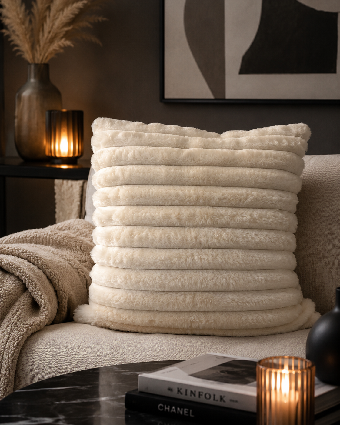 ASCEND 21 Pure Cloud Dekokissen – Weiches Sofakissen im skandinavischen Design – Modernes Zierkissen für Sofa, Bett & Sessel – Elegantes Wohnkissen für Wohnzimmer und Schlafzimmer