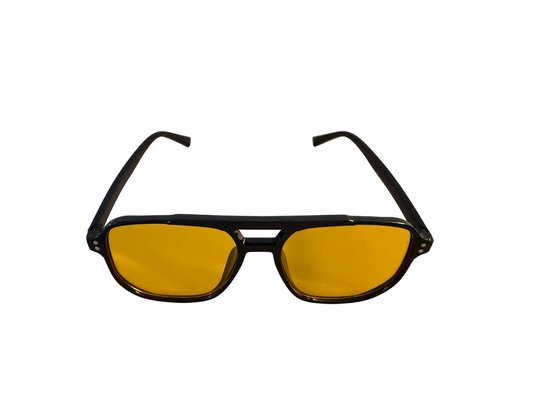 Retro Vibes - Deko-Sonnenbrille Gelb