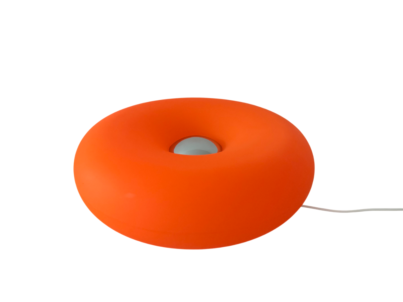 OrbitGlow - Orange LED-Lampe mit Kabel