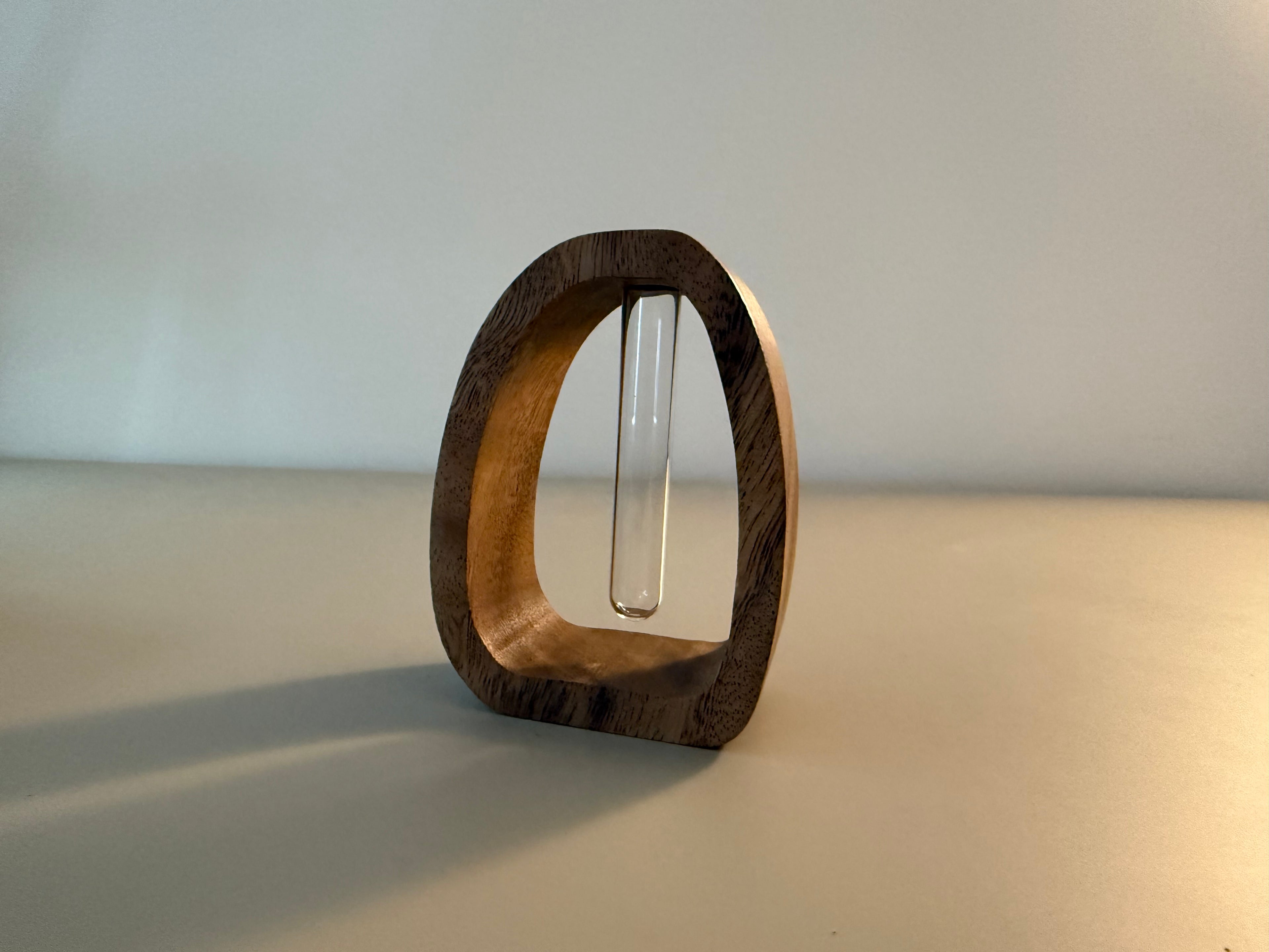 Limitierte Timber Glow Holz-Dekovase - natürlich im Sommer