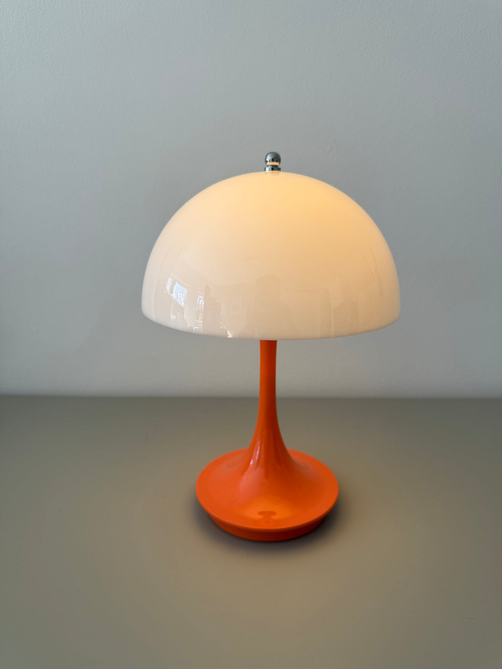 Limitierte Amber Flux Pilzlampe - orange Deko im Sommer