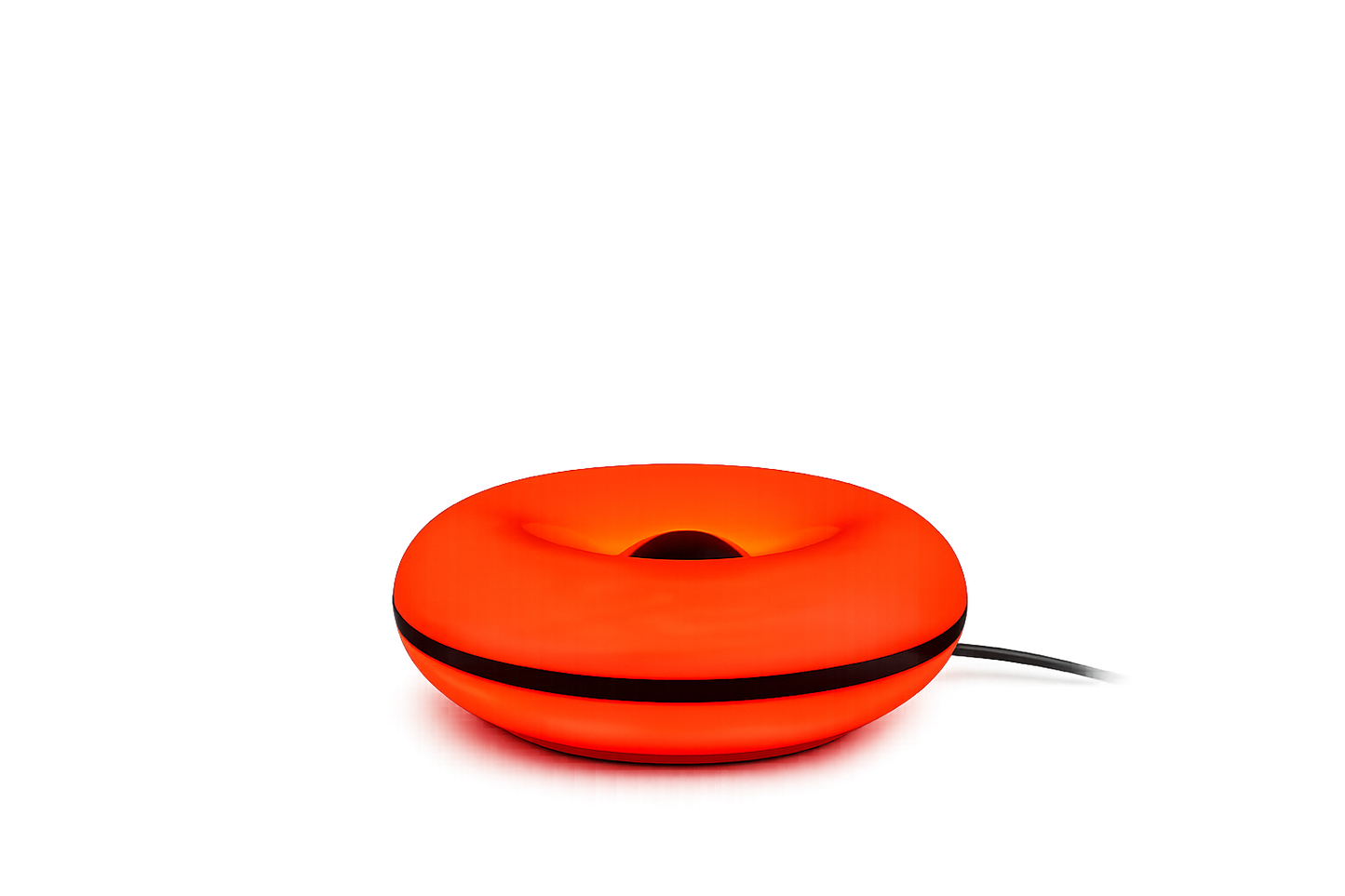 Orbit Glow Ember Design-Lampe Orange mit Touch-Steuerung & Kabel – Moderne LED Tischlampe für Wohnzimmer, Schlafzimmer & Ambientebeleuchtung – Dekolampe mit warmem Licht