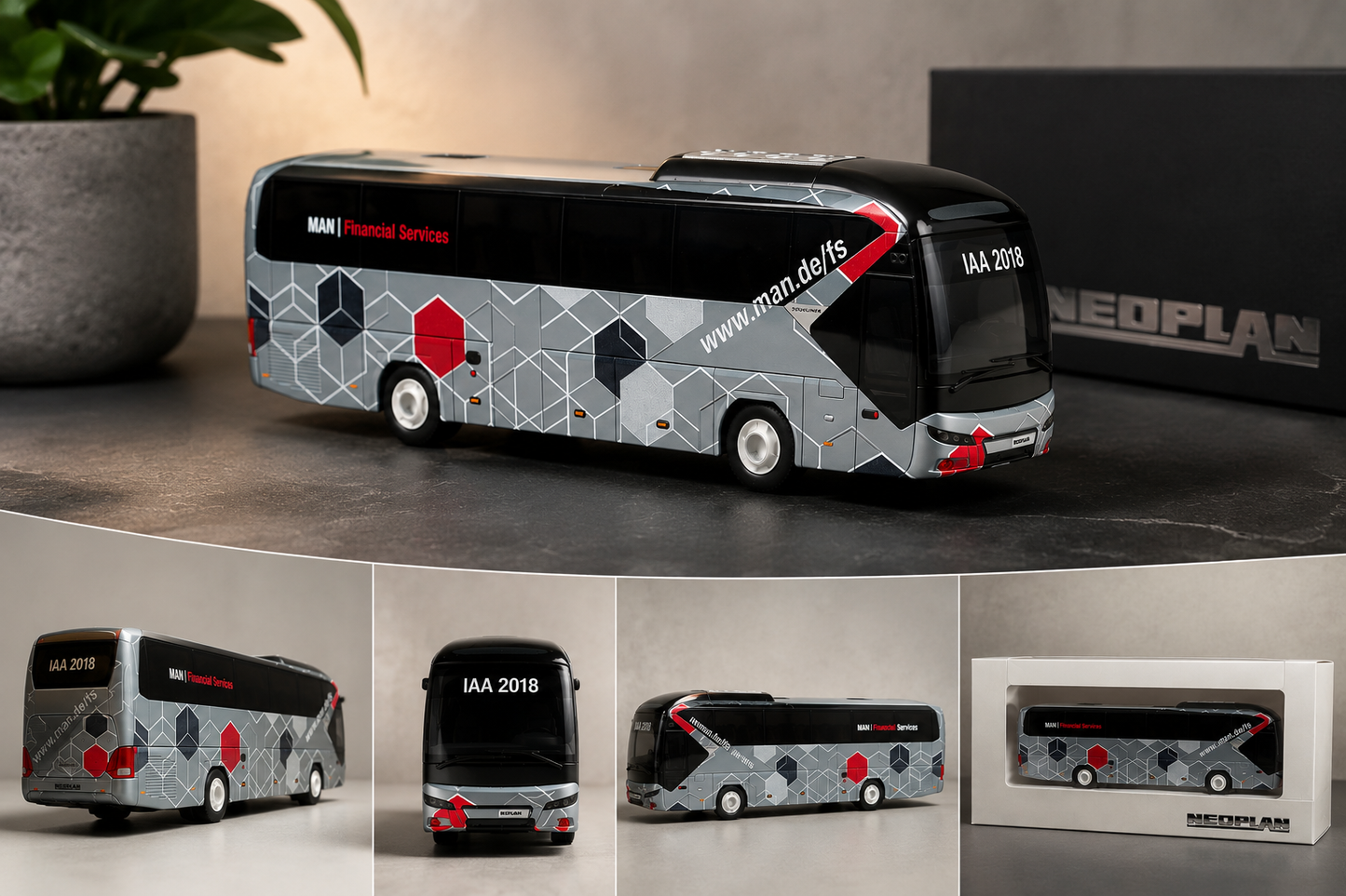 NEOPLAN Reisebus Modell – MAN Financial Services IAA 2018 – Sammlermodell