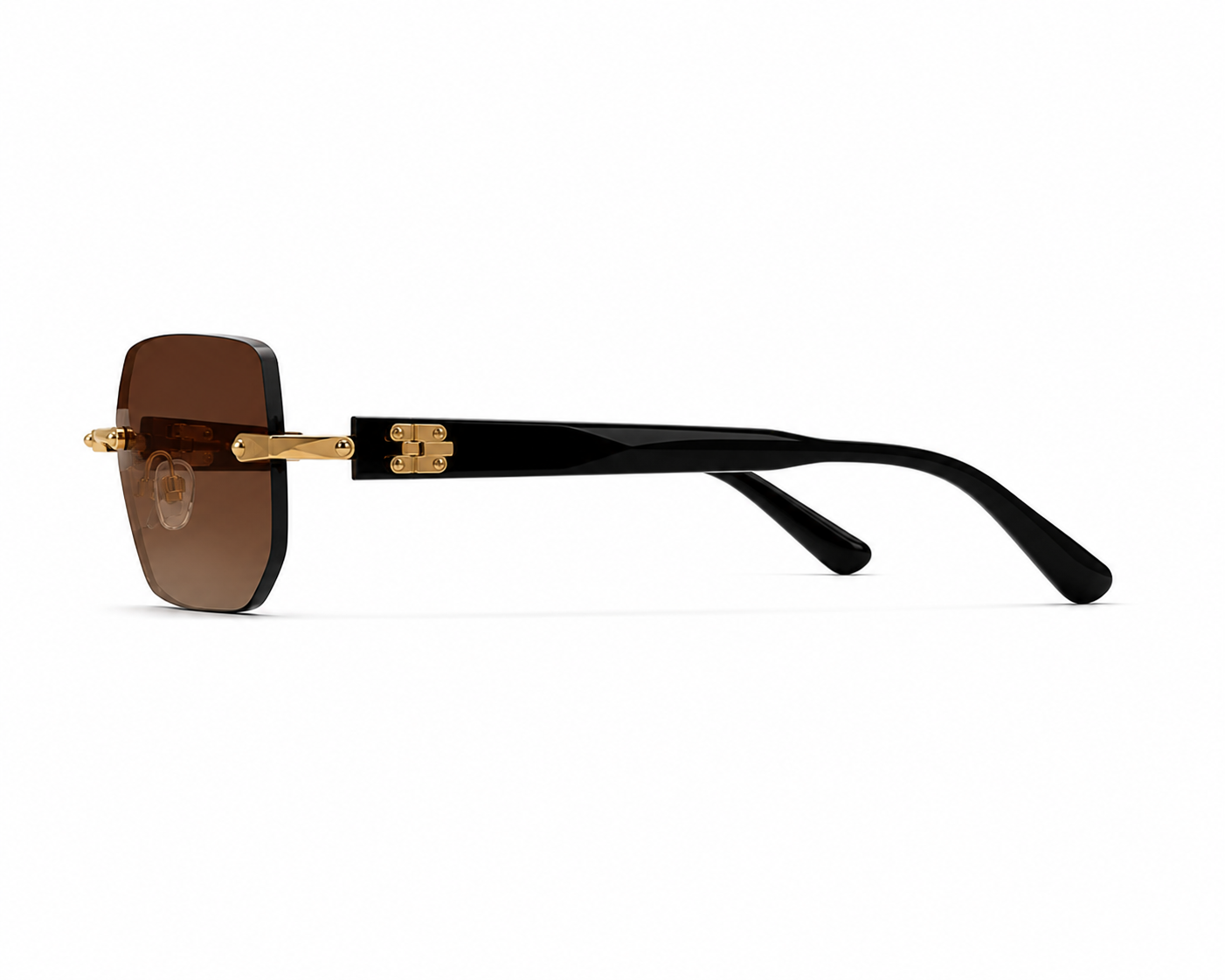 ASCEND 21 Retro Shade Deko-Sonnenbrille – Dunkelbraune Gläser im klassischen Vintage-Design – Stylische Dekobrille für Fotografie, Schaufenster, Requisiten & kreative Raumgestaltung