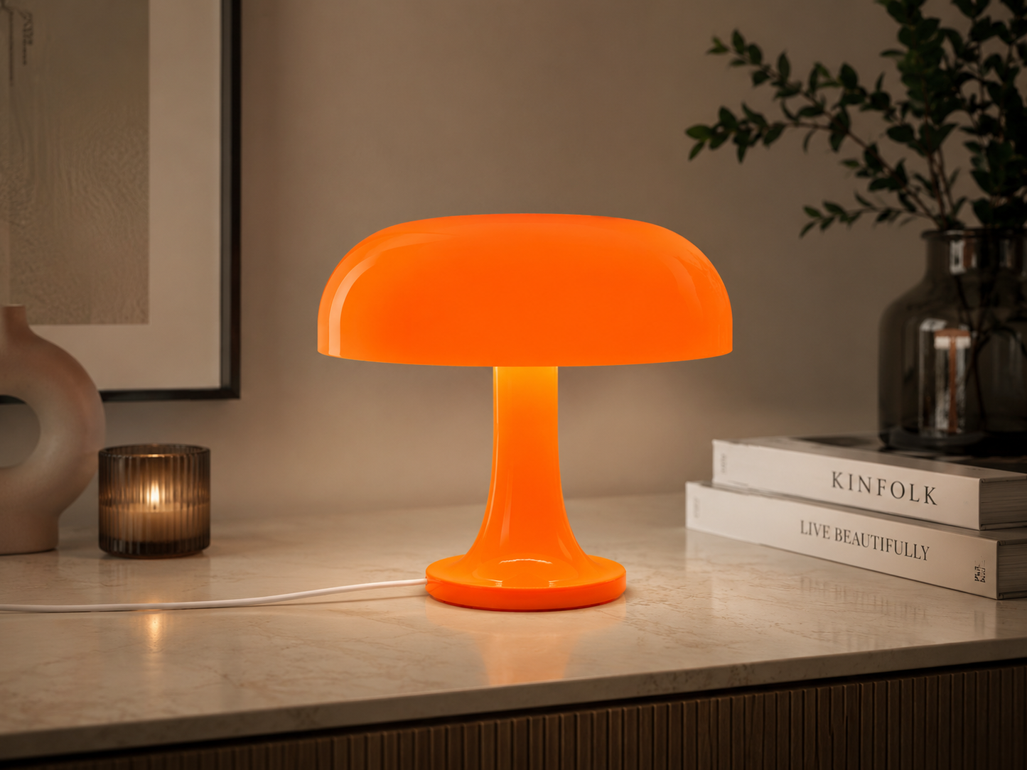 Limitierte Amber Flux Classic Lampe – stylisch & warm