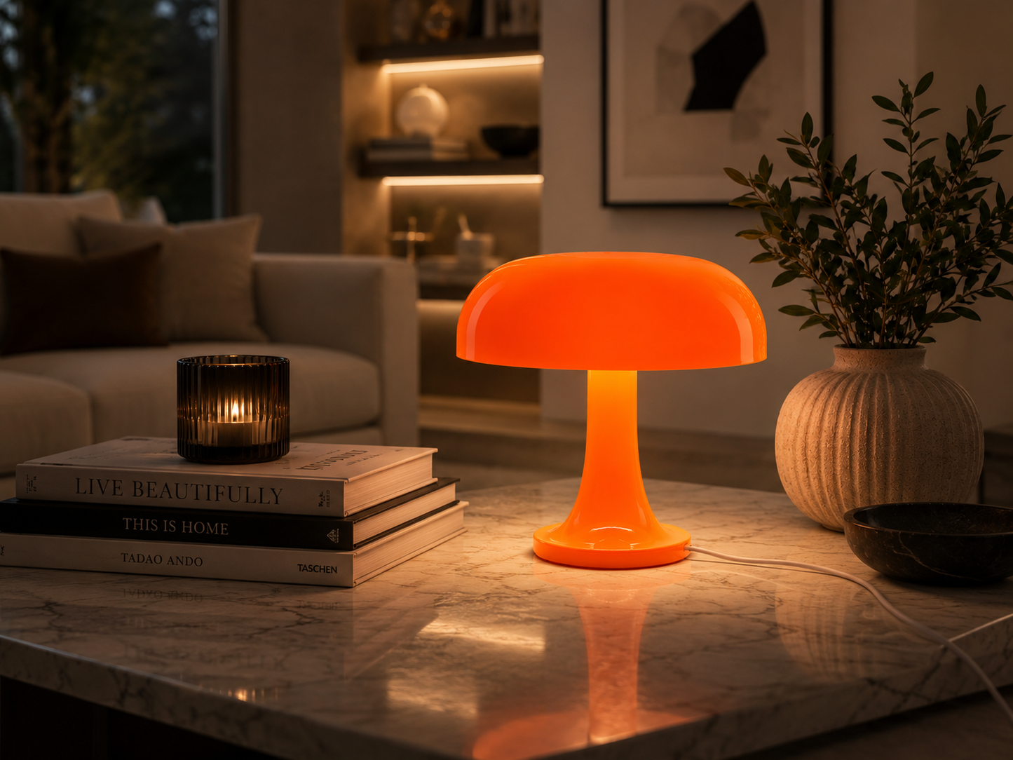 Limitierte Amber Flux Classic Lampe – stylisch & warm