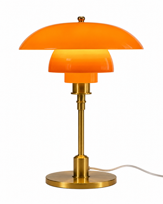 ASCEND 21 Aurora Brass – Design-Tischlampe in Bernstein & Gold