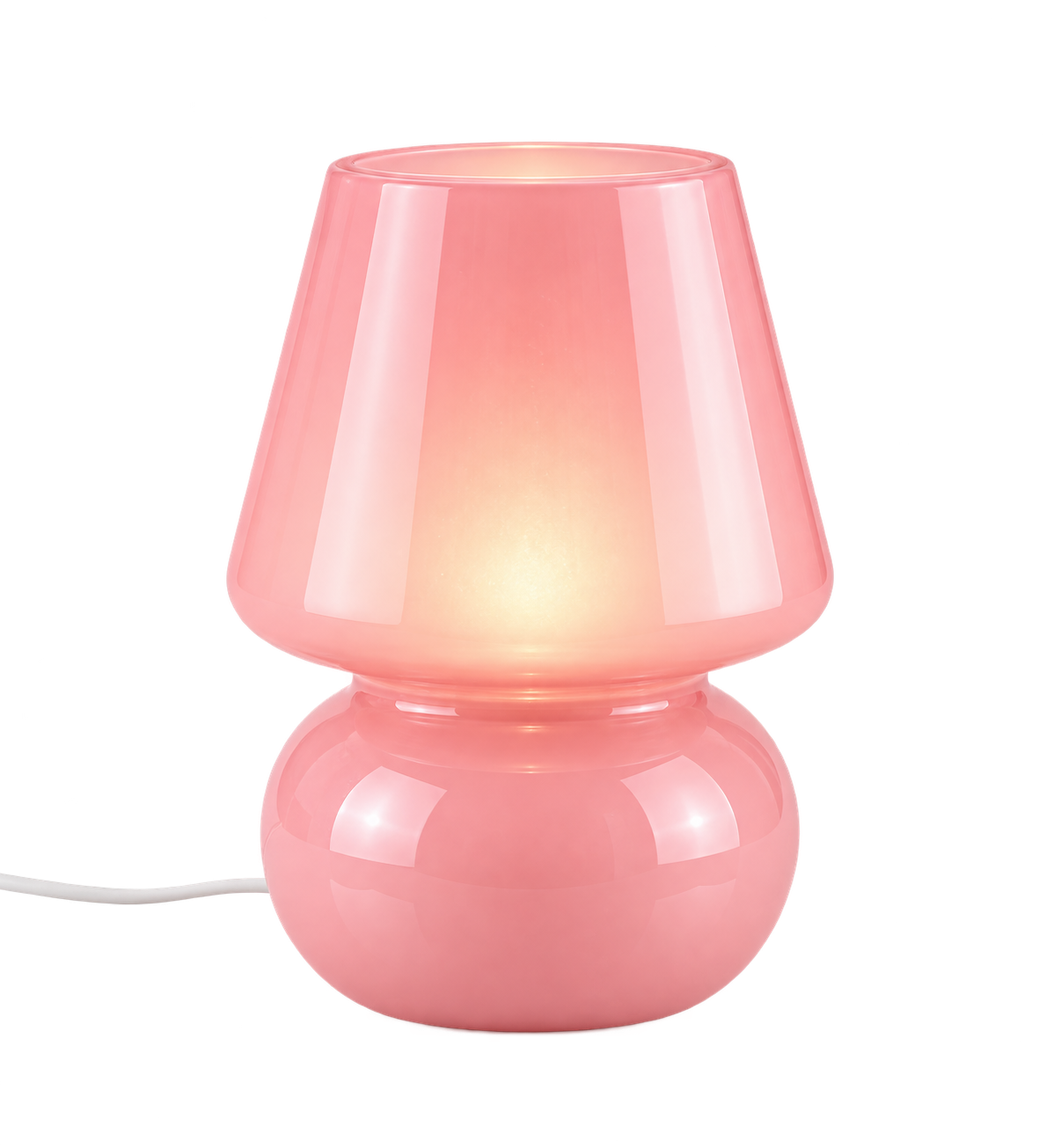 ASCEND 21 ROSÉ GLOW™ – Design-Tischlampe aus Glas in Rosa