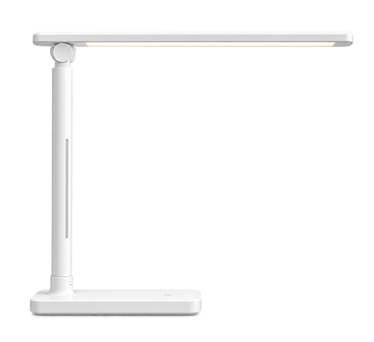 ASCEND 21 LINEA WHITE™ -- Minimalistische LED-Tischlampe in Weiß mit verstellbarem Design