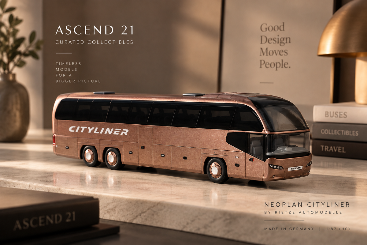 ASCEND 21 Rietze Neoplan Cityliner – Busmodell in Bronze Metallic | Sammlermodell 1:87 | Made in Germany