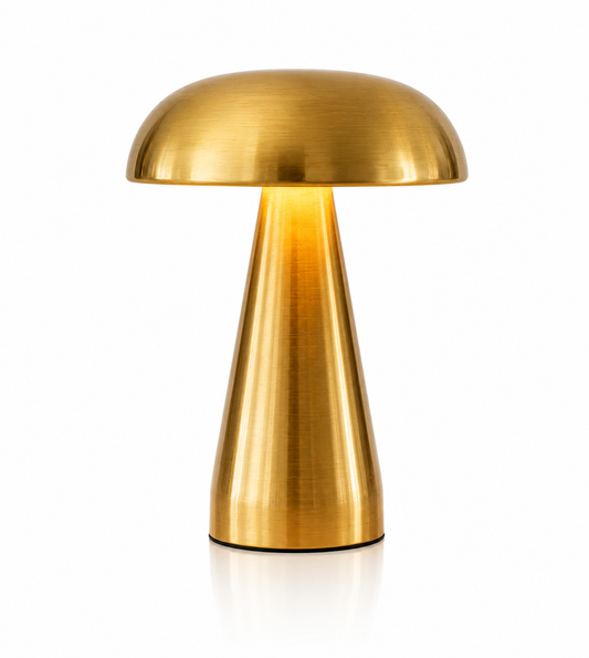 ASCEND 21 Golden Glow Designlampe – Moderne LED Tischlampe im dänischen Design | Dimmbares Stimmungslicht mit verschiedenen Lichtmodi