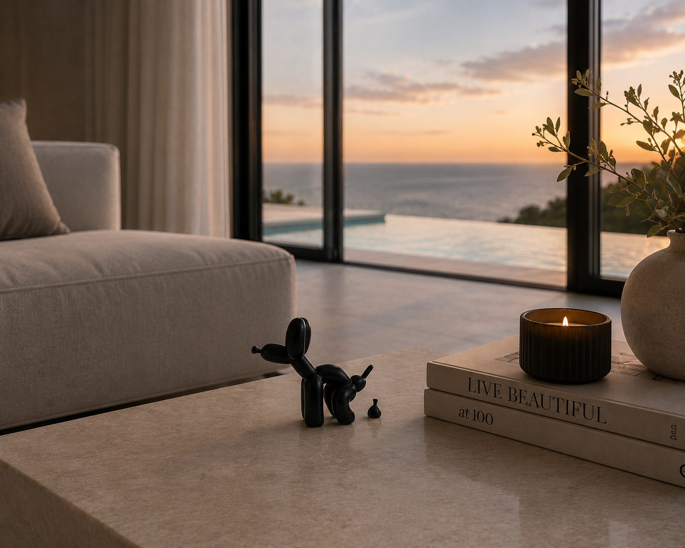 Mr. Poopsalot™ Lustige Hunde Figur mit Häufchen – Schwarze Deko Skulptur für Schreibtisch, Regal & Büro, Witzige Geschenkidee für Hundeliebhaber