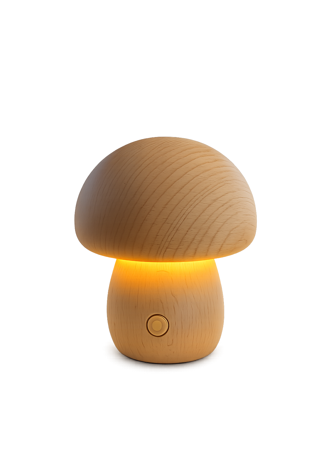 ASCEND 21 Nordic Mushroom Light – Dekorative Pilzlampe in Holzoptik für stilvolle Wohnräume – Modernes Stimmungslicht