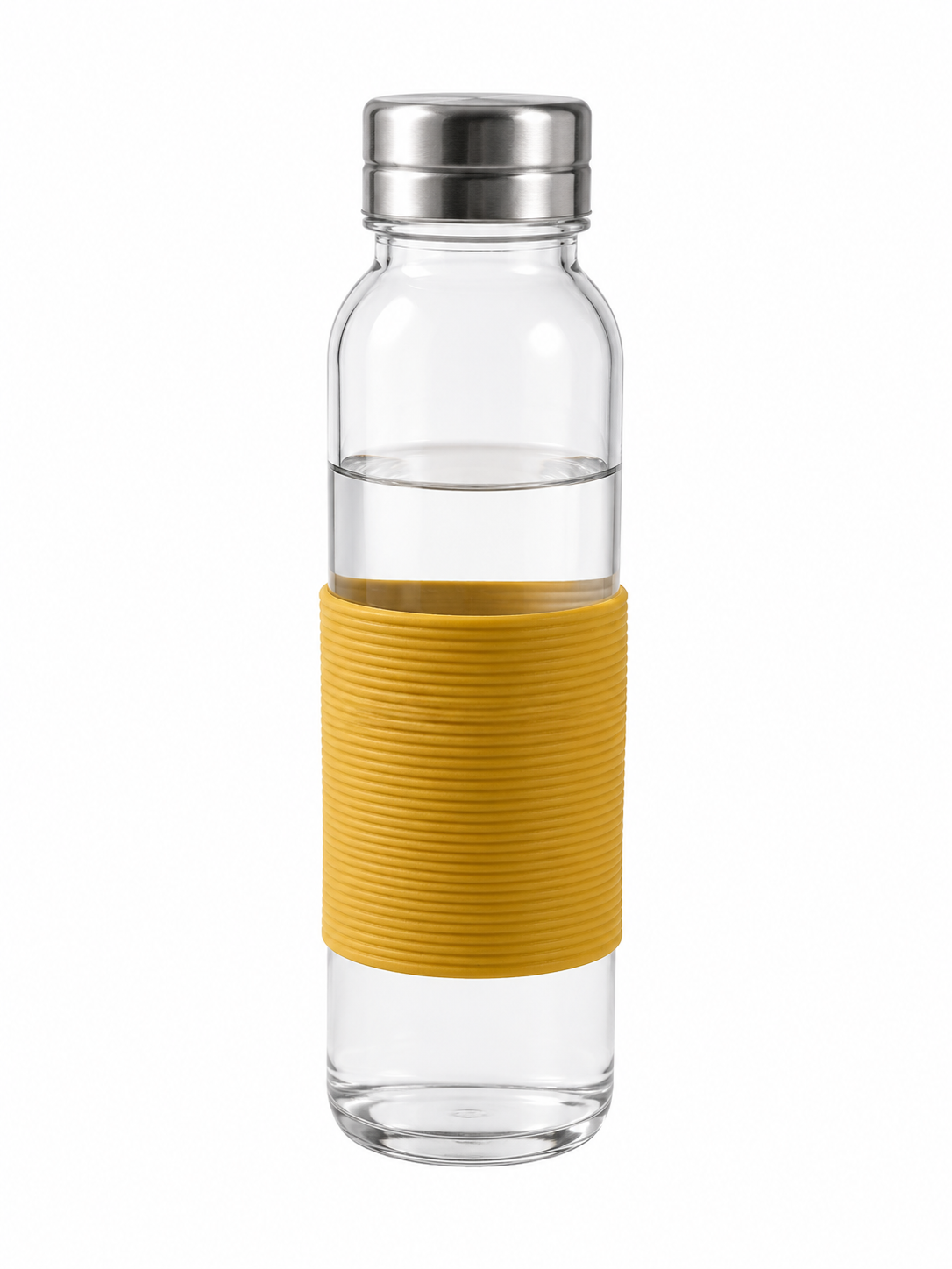 ASCEND 21 GripBottle Yellow™ Flaschen-Tragegriff aus flexiblem Silikon – Universeller Griffhalter für Trinkflaschen | Rutschfester Flaschenhalter für Wasserflaschen & Sportflaschen | Praktischer Flaschen-Griff Gelb