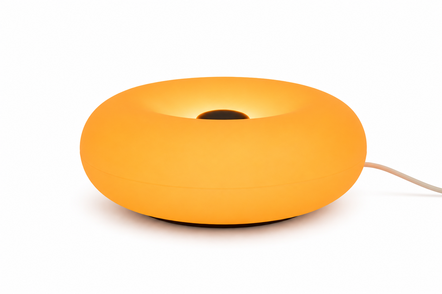ASCEND 21 Orbit Glow Design LED Lampe Orange – Futuristische Tischlampe im Space-Age Stil – Modernes Ambientelicht für Wohnzimmer, Schlafzimmer & Homeoffice