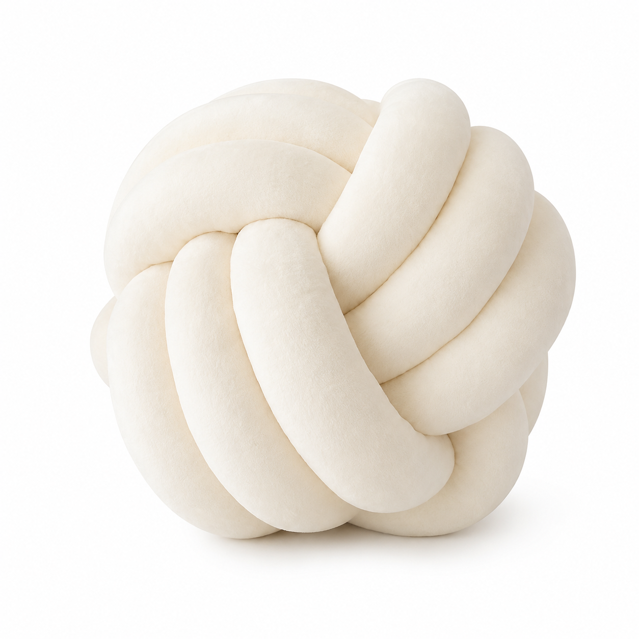 Limitiertes Twist Pure Knotenkissen Weiß – stylisch & gemütlich