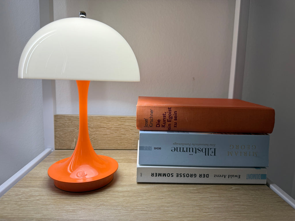 Limitierte Amber Flux Pilzlampe - orange Deko im Sommer