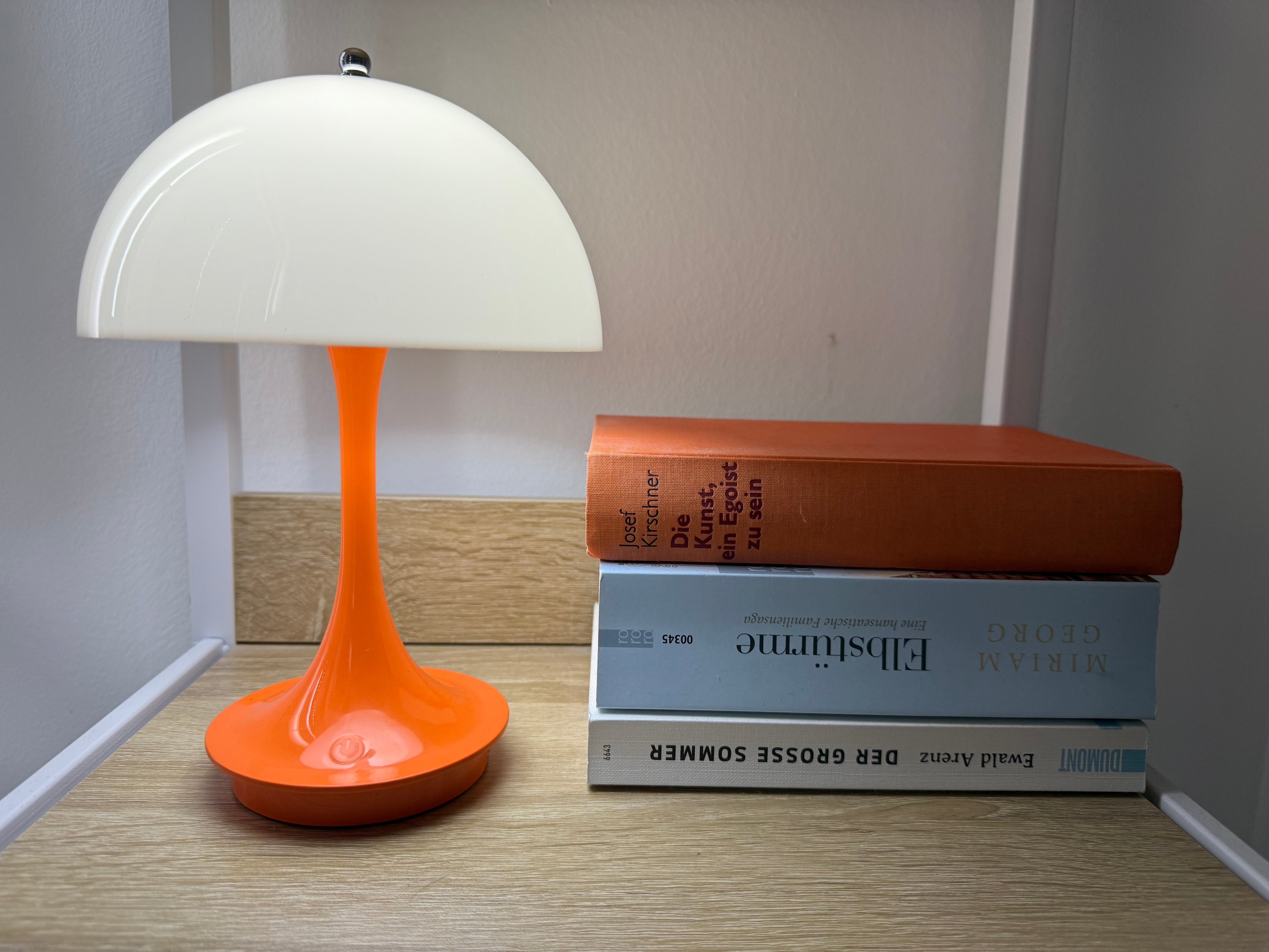 Limitierte Amber Flux Pilzlampe - orange Deko im Sommer