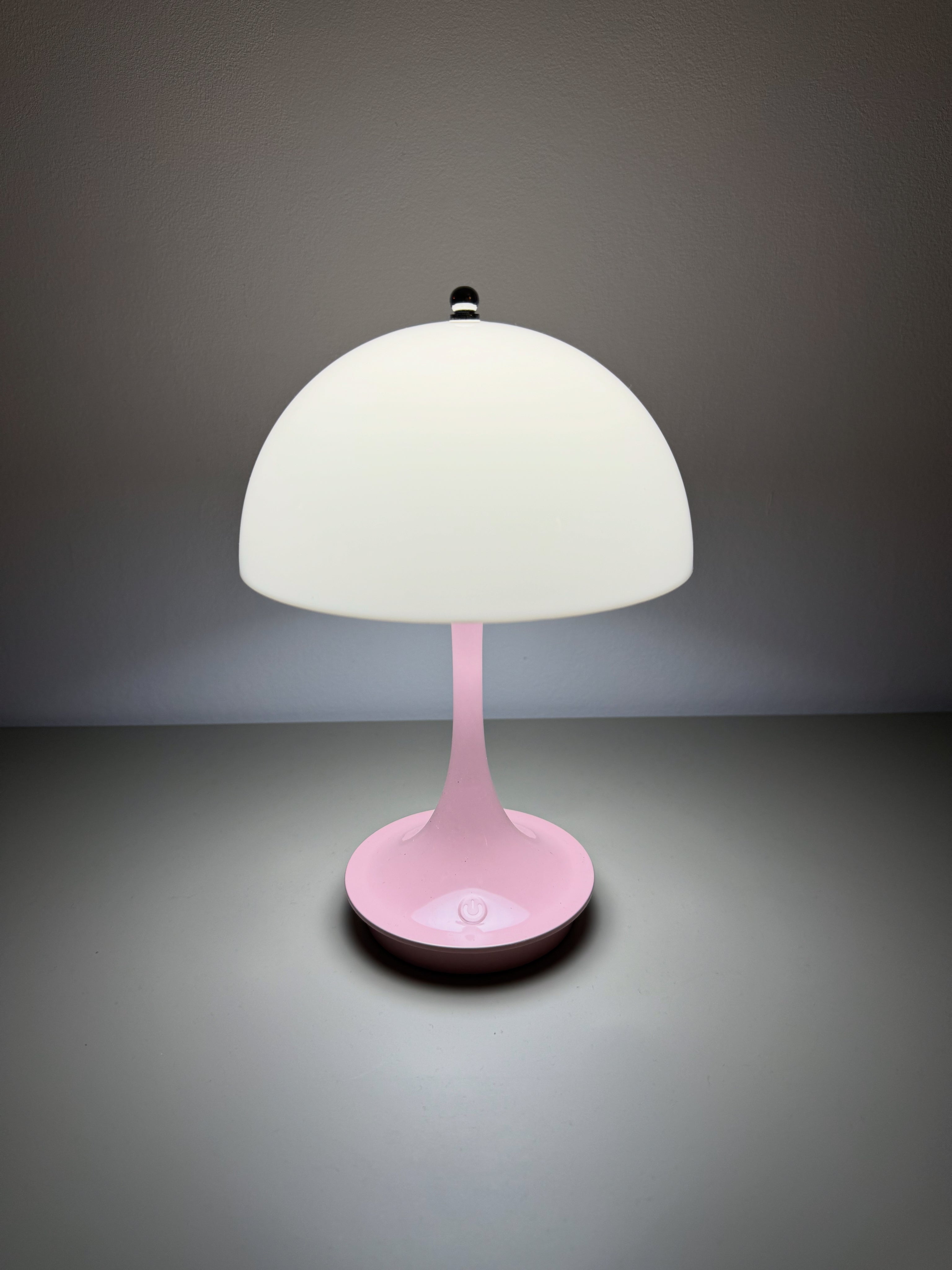 Pink Sunmush Akku-Pilzlampe – kabellos, dimmbar, stylisch
