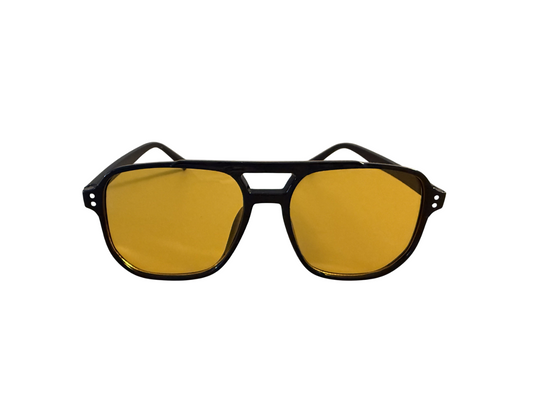Retro Vibes - Deko-Sonnenbrille Gelb