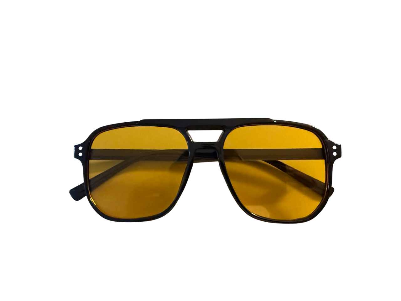 Retro Vibes - Deko-Sonnenbrille Gelb