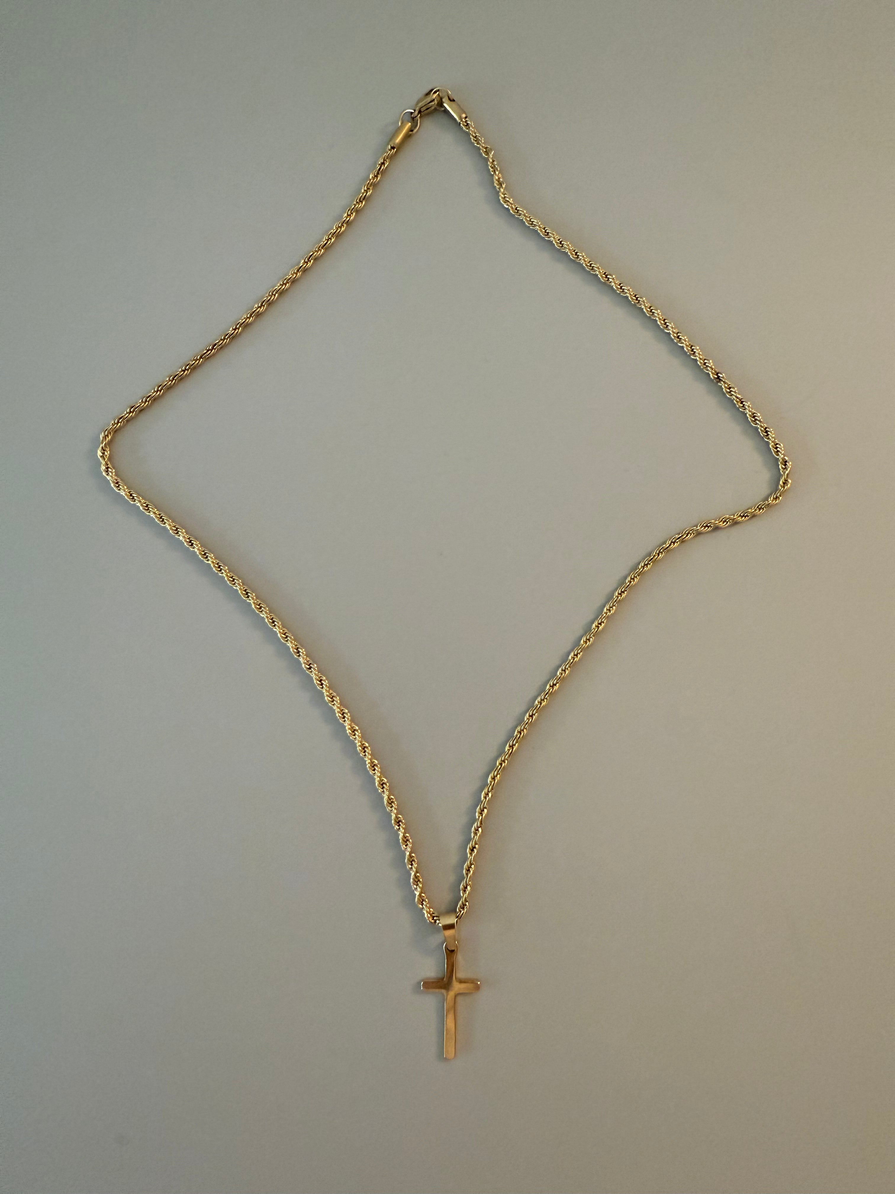 Faith Chain - Goldkette mit Kreuzanhänger