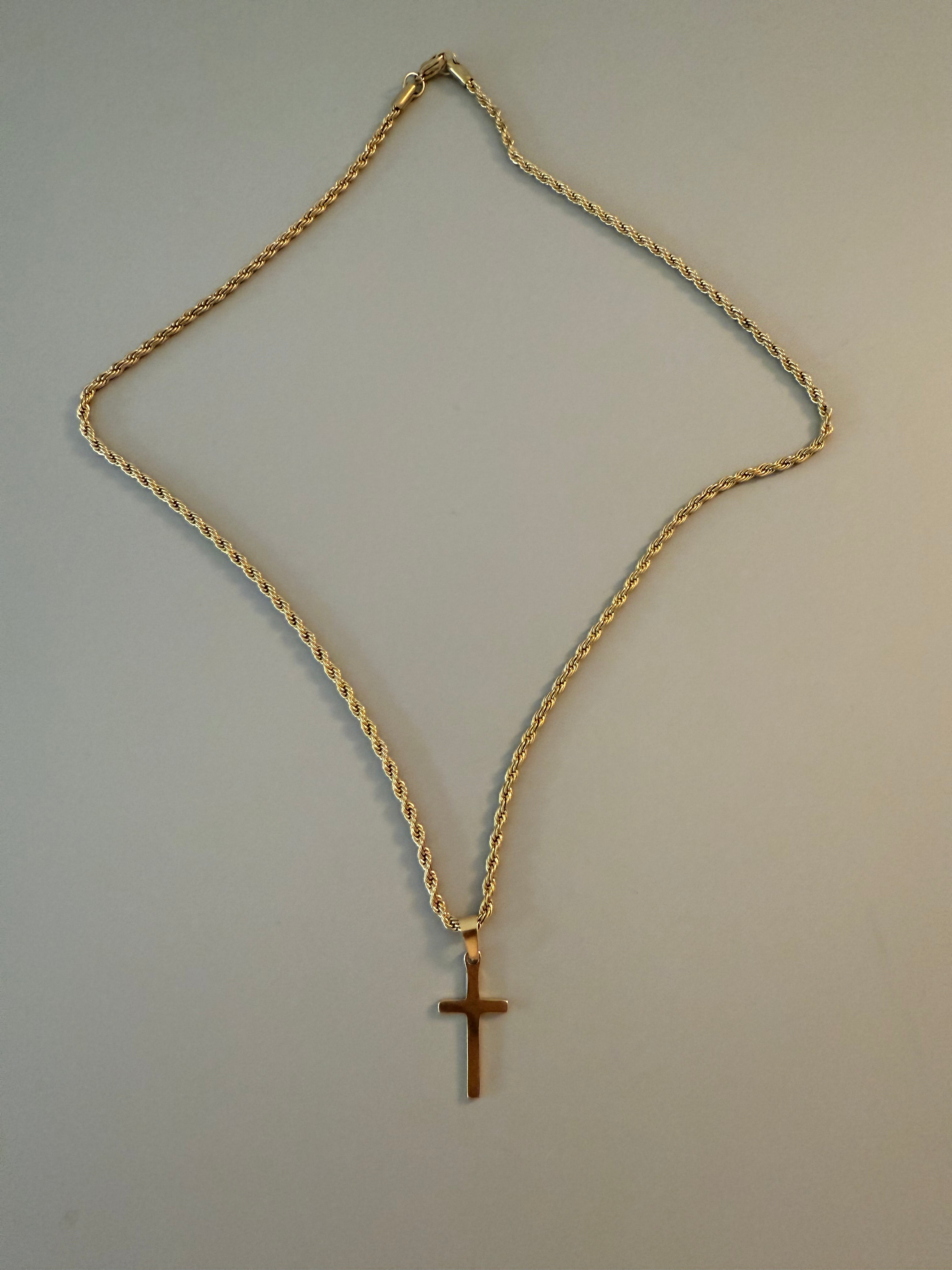 Faith Chain - Goldkette mit Kreuzanhänger