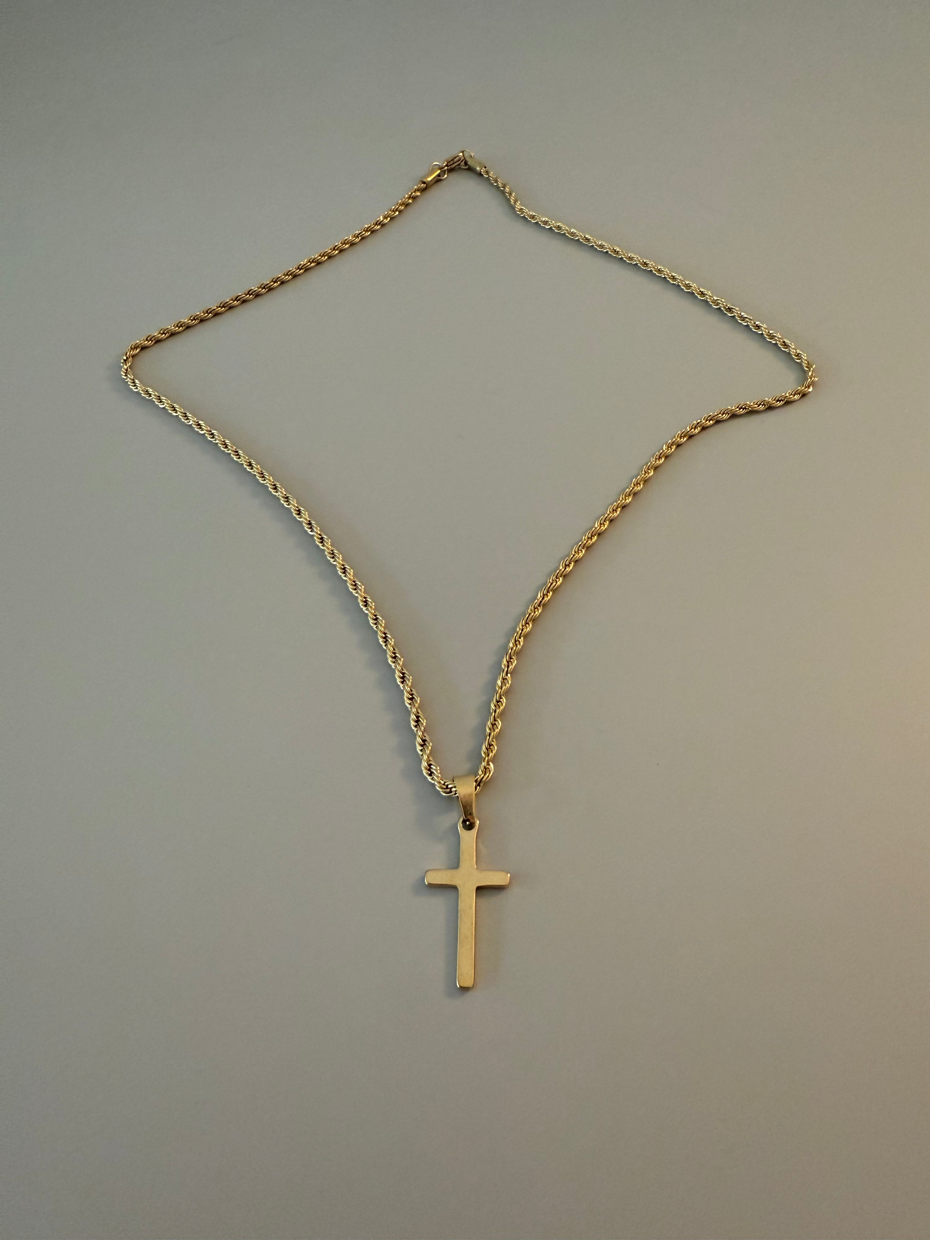 Faith Chain - Goldkette mit Kreuzanhänger