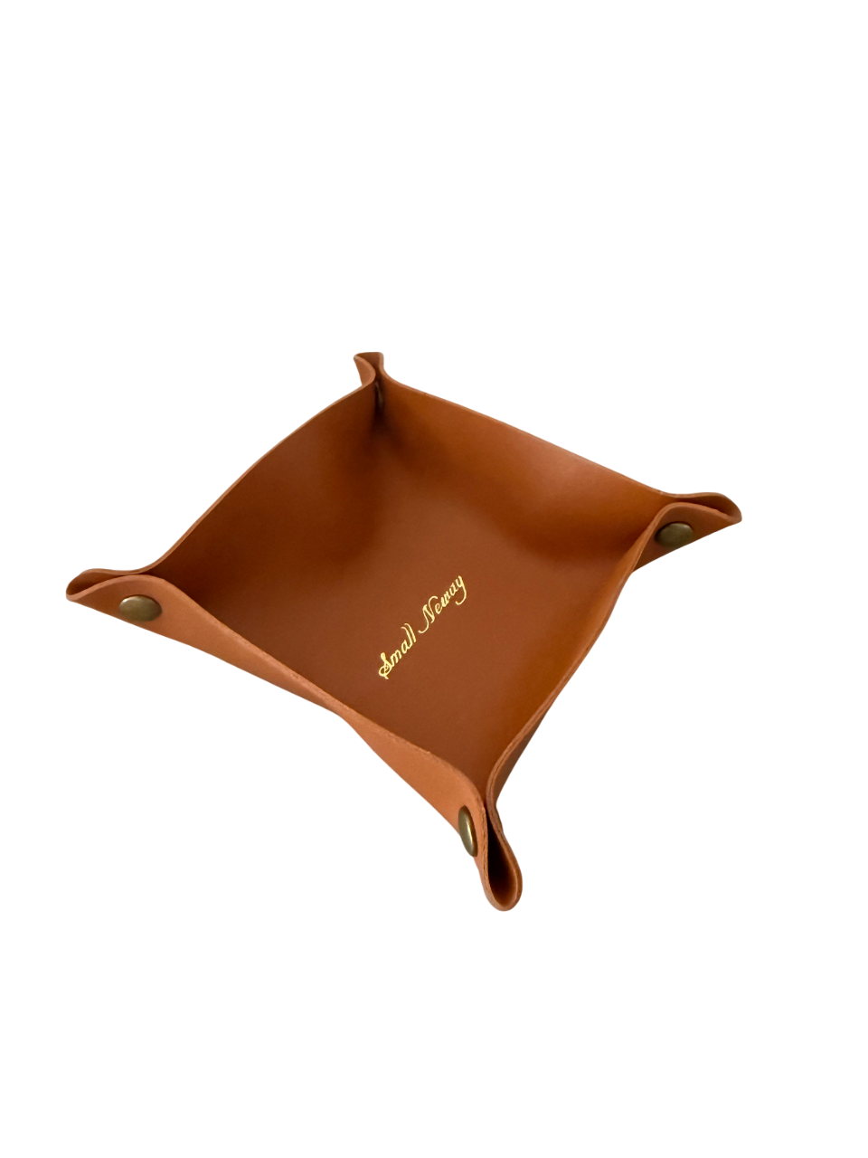 Ablageschale Classic Tray – Kunstleder Ordnungsschale mit Druckknöpfen