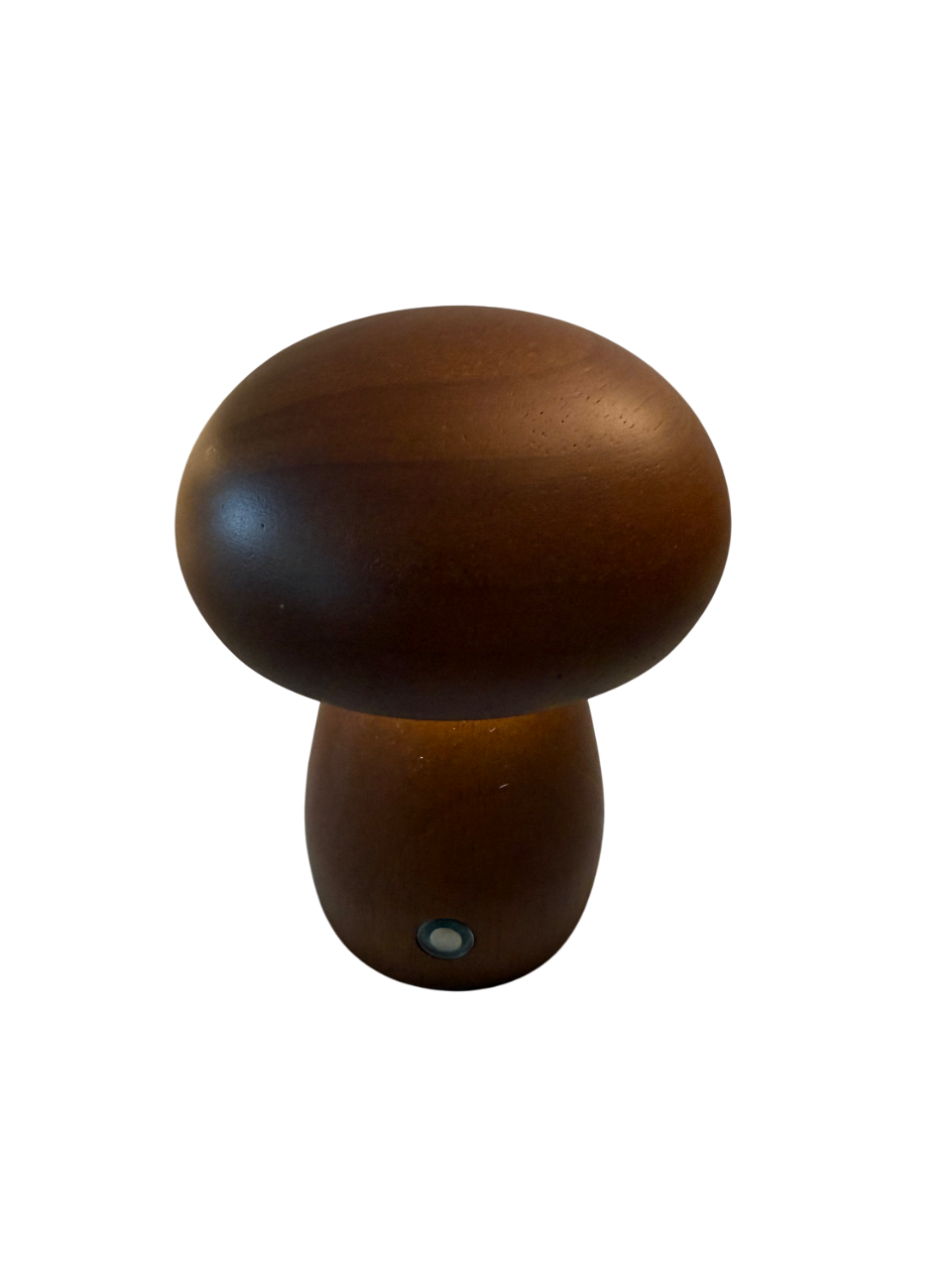Mini Akku-Pilzlampe "Amber Wood" - edles Design