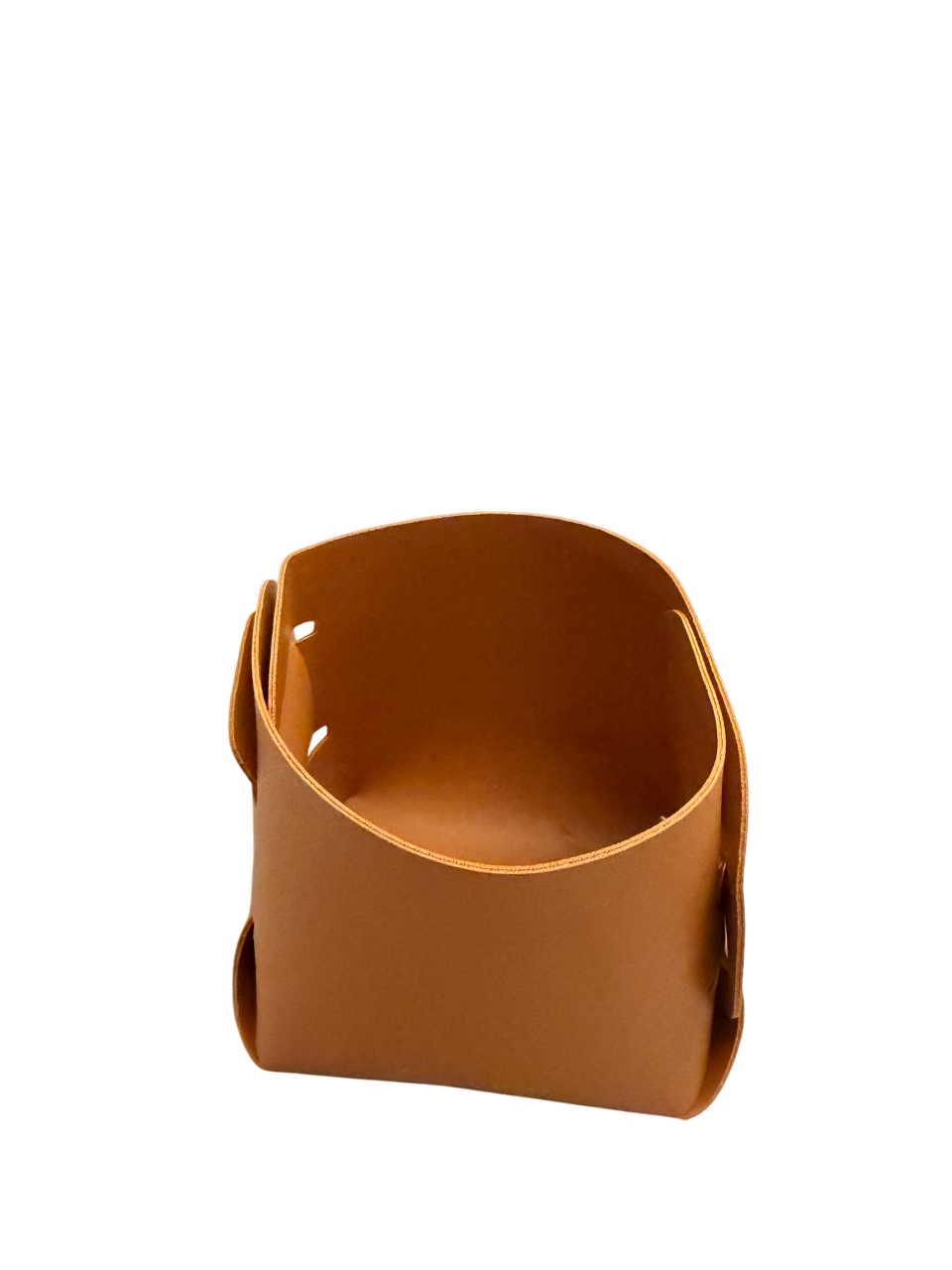 Love Sunshine – Lederoptik-Aufbewahrung in Cognac – Eleganter Organizer mit warmem Design