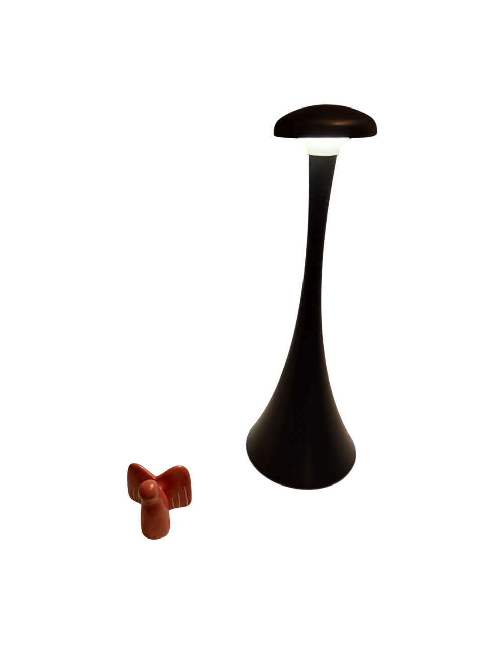 NoirGlow – Elegante schwarze Akku-Tischlampe, dimmbar & kabellos