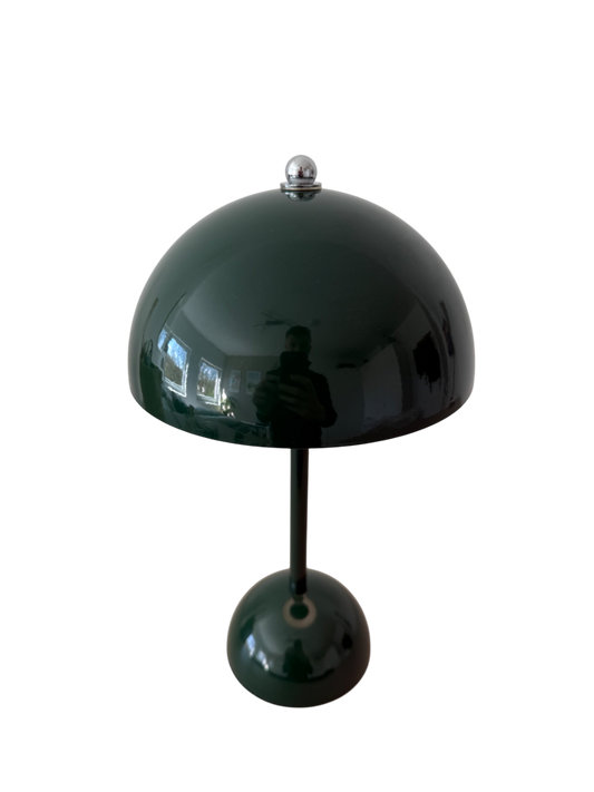 Pilzlampe Forest Glow – Große grüne Retro LED-Tischleuchte