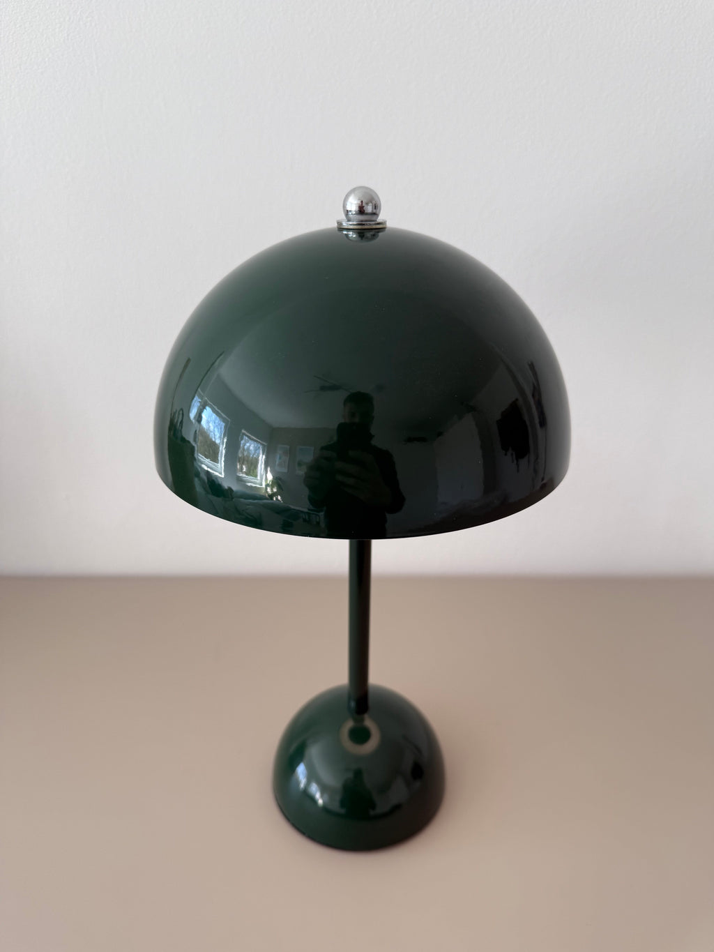 Pilzlampe Forest Glow – Große grüne Retro LED-Tischleuchte