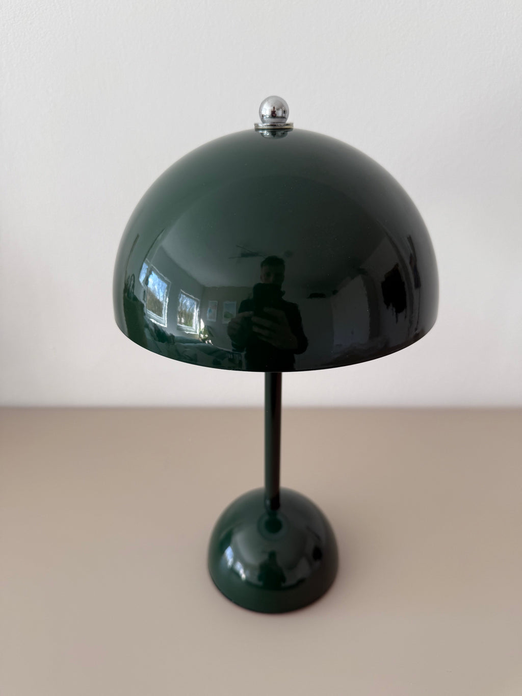 Pilzlampe Forest Glow – Große grüne Retro LED-Tischleuchte