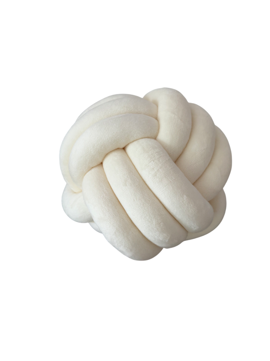 Limitiertes Twist Pure Knotenkissen Weiß – stylisch & gemütlich