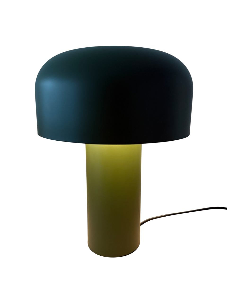Moss Glow – Design-Tischlampe im Retro-Stil (olivgrün)