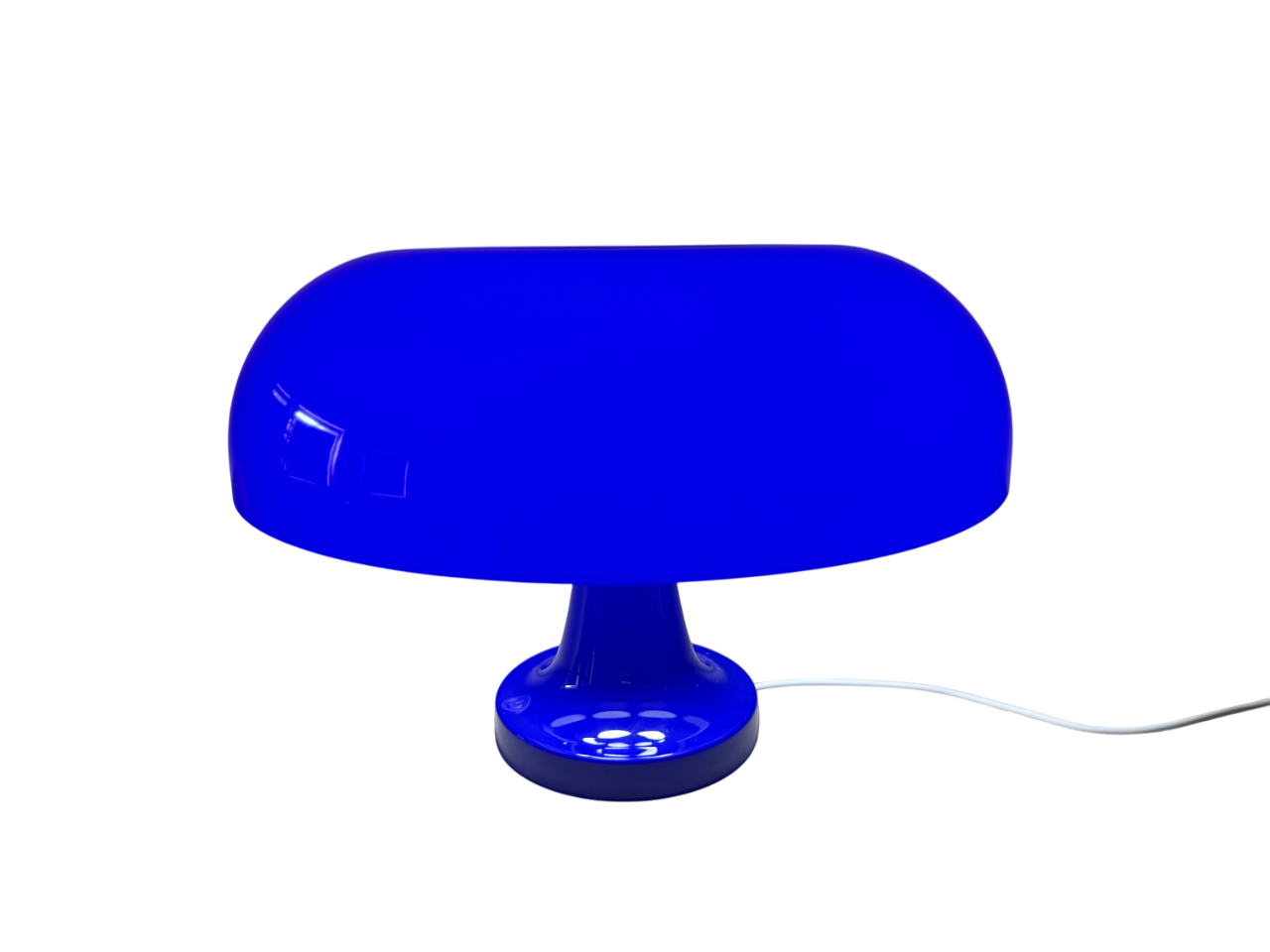 LUMINA COBALTO – Blaue Pilzlampe mit Kabel im Retro-Design