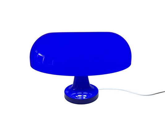LUMINA COBALTO – Blaue Pilzlampe mit Kabel im Retro-Design