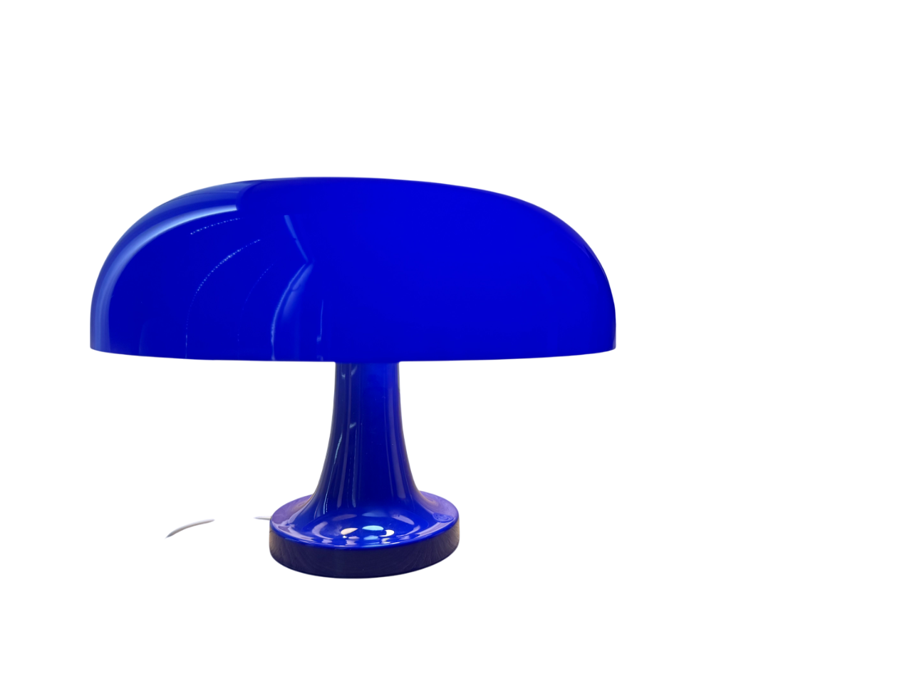 LUMINA COBALTO – Blaue Pilzlampe mit Kabel im Retro-Design