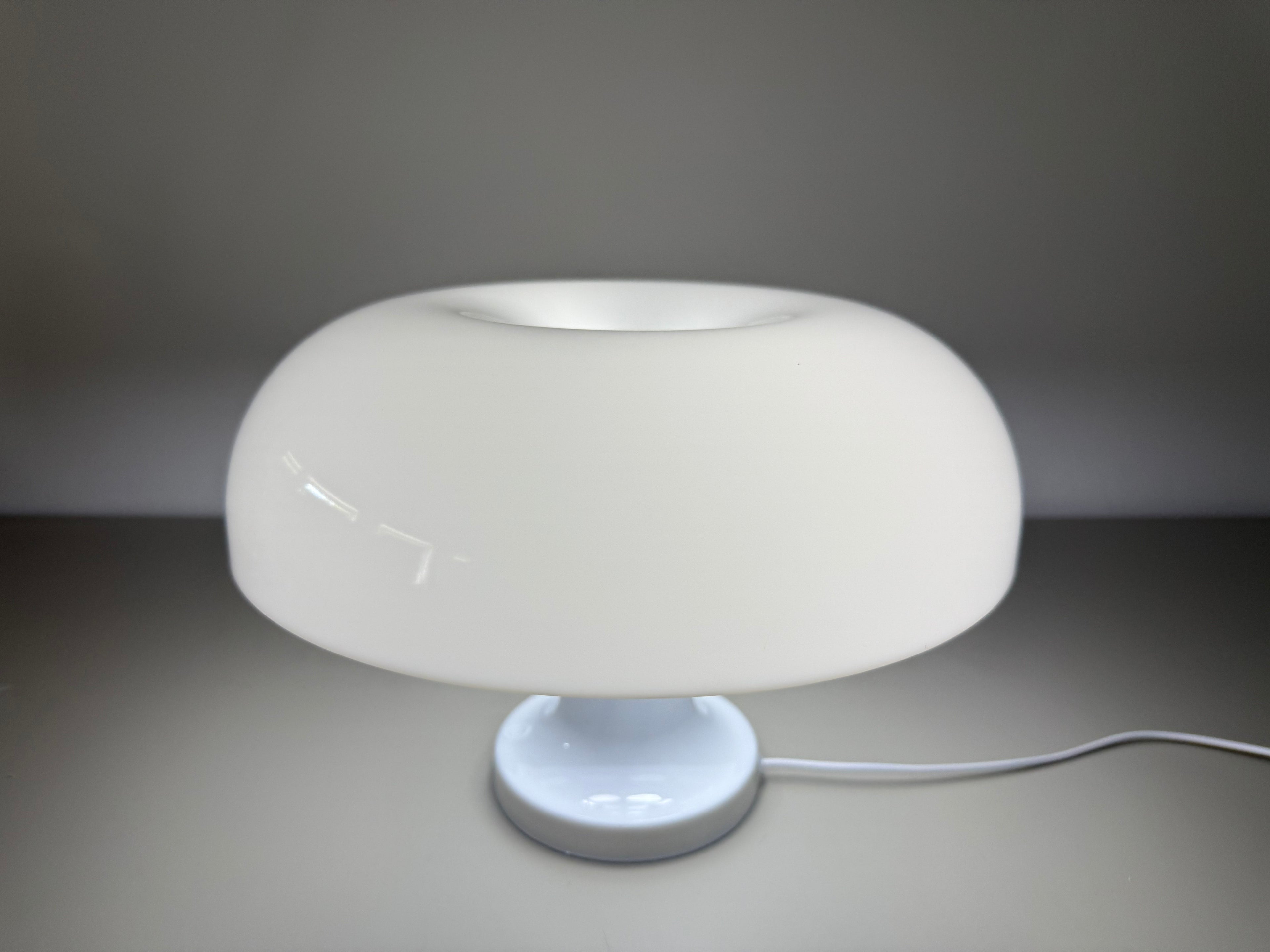 LumiShroom Classic - Weiße Pilzlampe mit Kabel