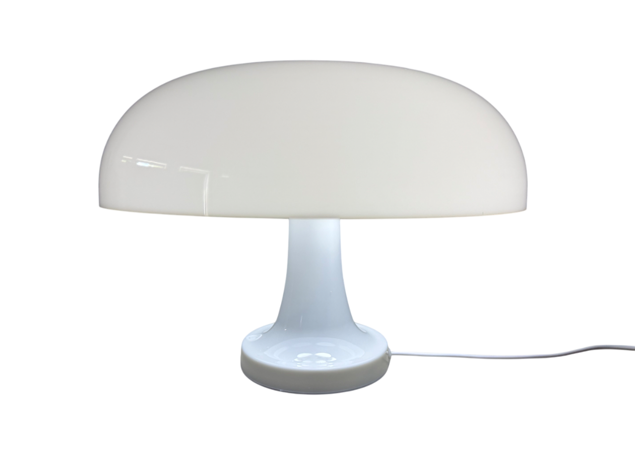 LumiShroom Classic - Weiße Pilzlampe mit Kabel