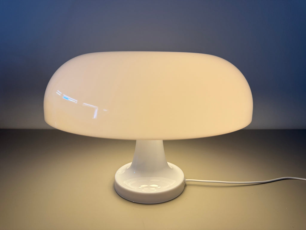 LumiShroom Classic - Weiße Pilzlampe mit Kabel