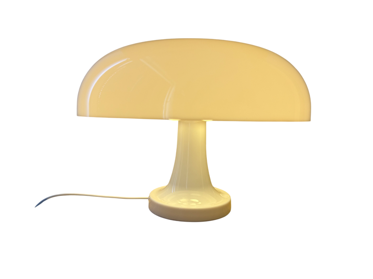 LumiShroom Classic - Weiße Pilzlampe mit Kabel