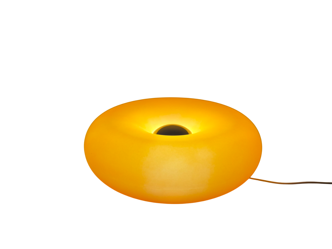 OrbitGlow - Orange LED-Lampe mit Kabel