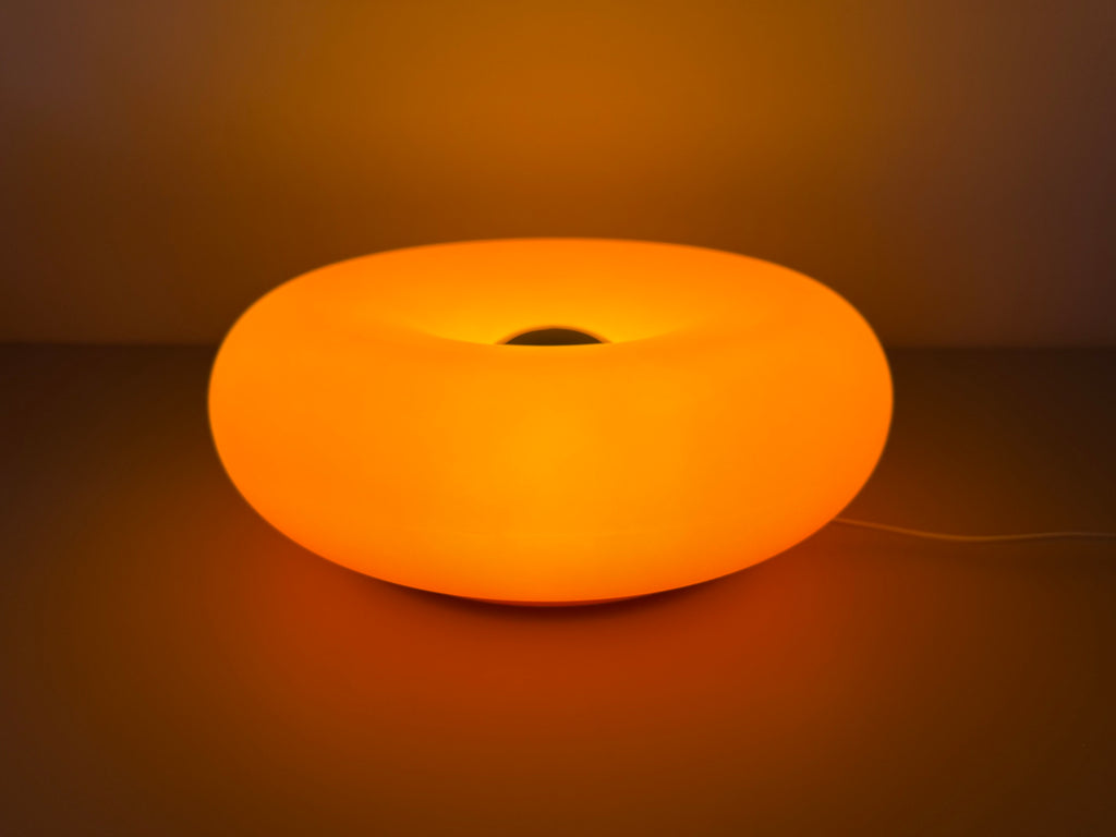 OrbitGlow - Orange LED-Lampe mit Kabel