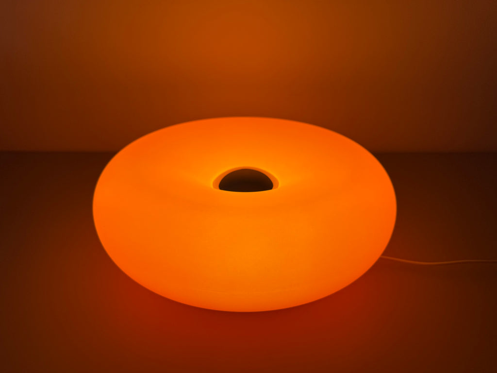 OrbitGlow - Orange LED-Lampe mit Kabel