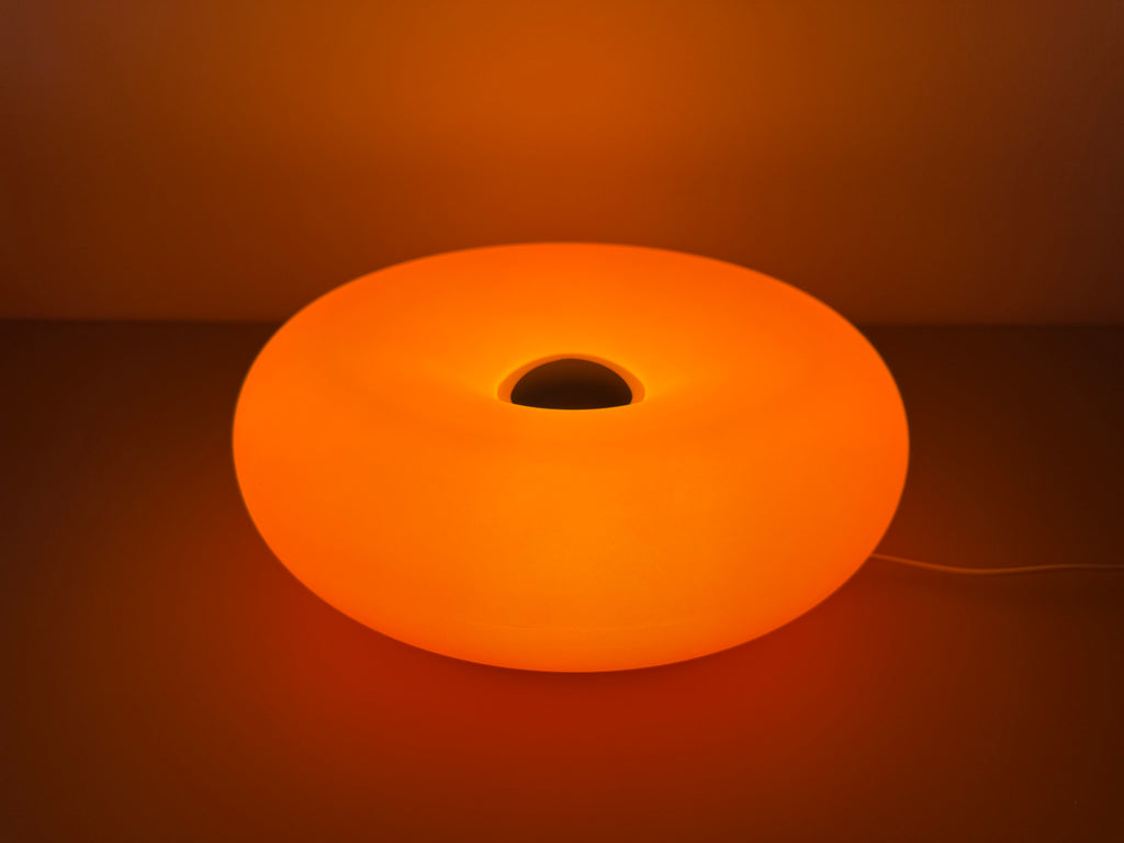 OrbitGlow - Orange LED-Lampe mit Kabel