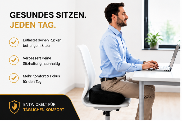 SITURA COMFORT™ – Ergonomisches Sitzkissen für Alltag & Büro